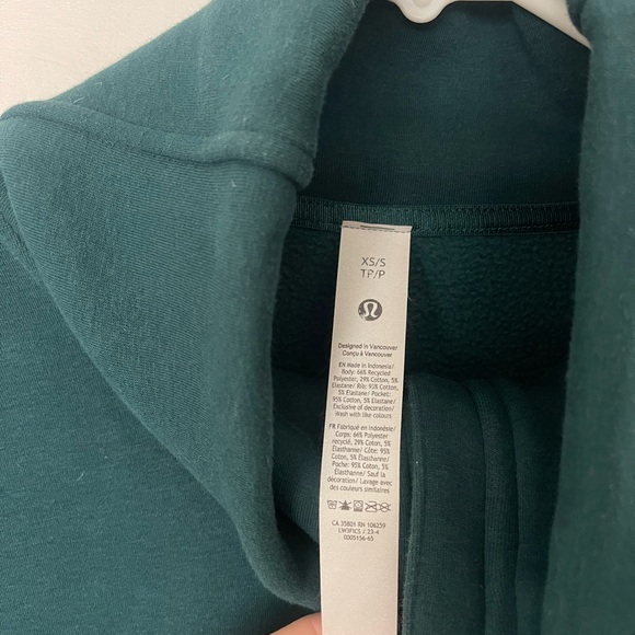 Lululemon Oversized Funnel Neck Thick Fleece Half Zip - Picture 2 of 4